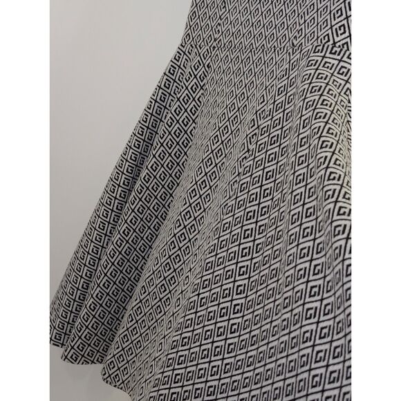 Anthropologie Maeve Jacquard Geometric Skater Dress Size Small - Picture 6 of 8